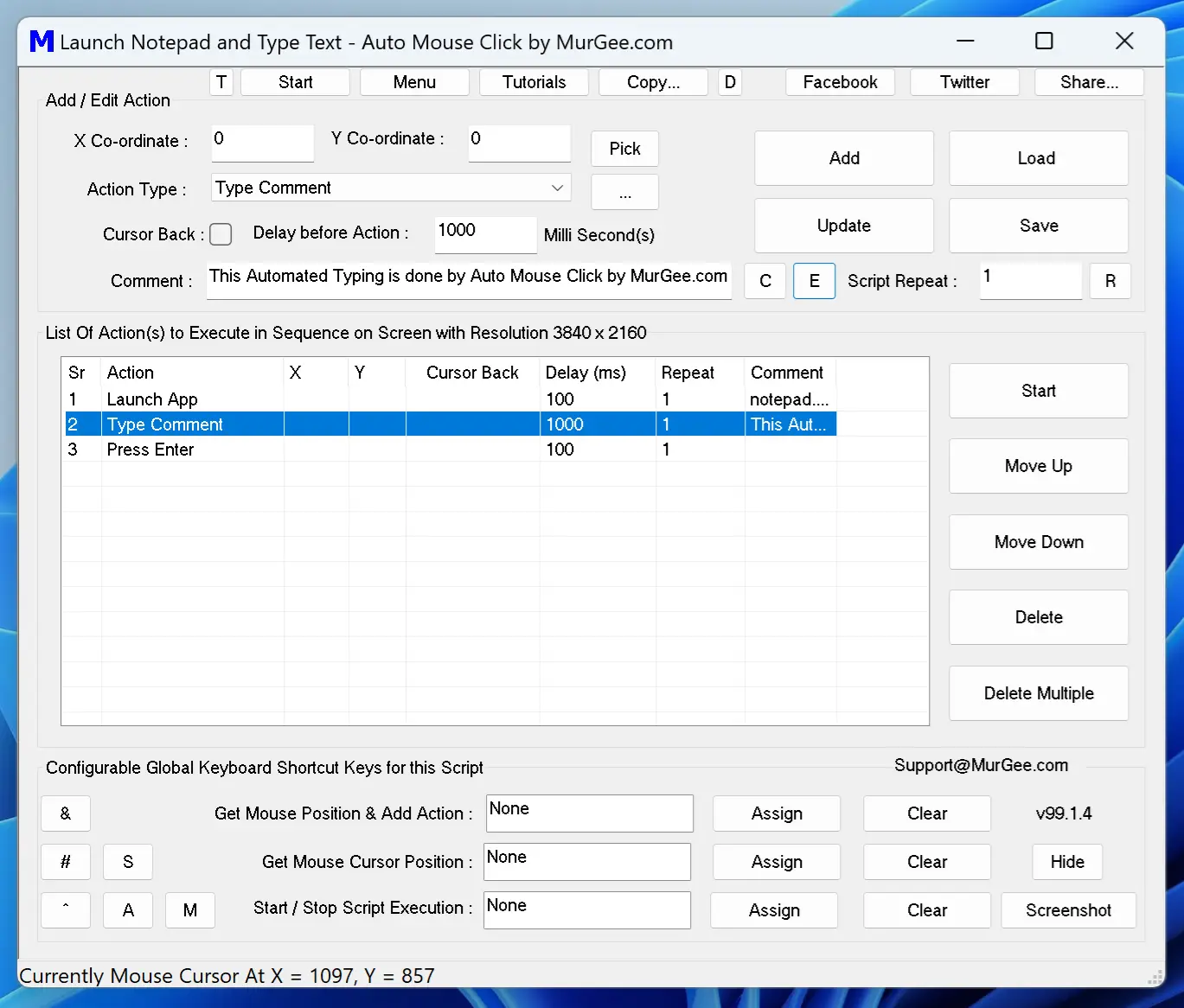 Script to Launch Notepad and Type Text